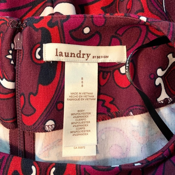 Laundry by design size 8 dress maroon - Picture 6 of 6
